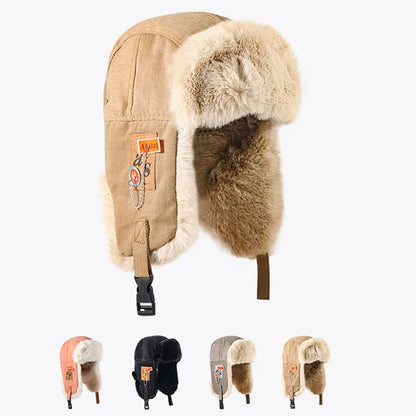Russian Ushanka Trapper Hat – Faux Fur Earflap Winter Cap