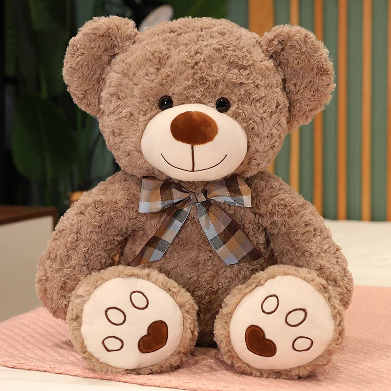 60cm Cute Classic Teddy Bear Plush Toys Kawaii Bow Tie Plushie Pillow Stuffed Soft Dolls Kids Girls