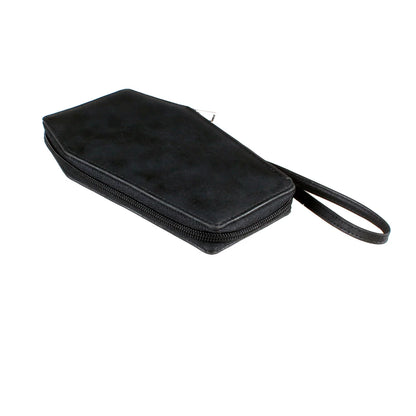 Coffin Shape Gothic Wallet – Halloween Clutch Wristlet Purse