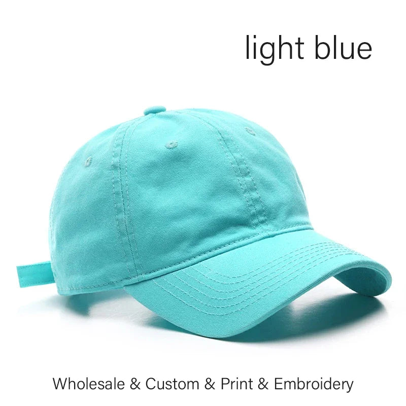 Custom Baseball Cap Wholesale Embroidery Print Cotton Hat