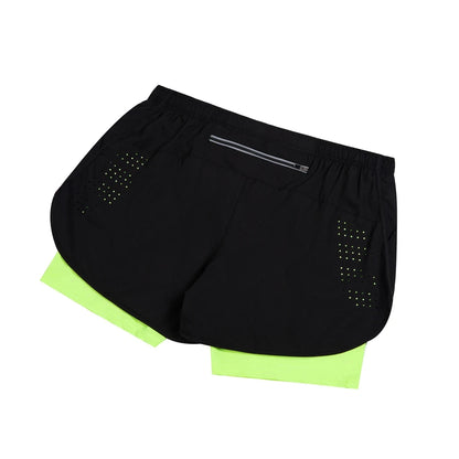 Men's Reflective Running Shorts – 2-in-1 Quick Dry Training Shorts