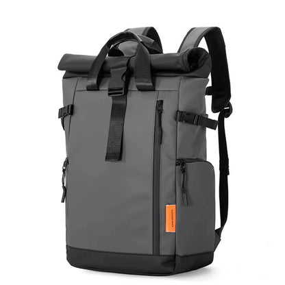 Men's Travel Backpack – 15.6" Laptop Roll-Top Waterproof Bag