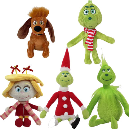 Grinch Plush Doll – 32cm Christmas Stuffed Toy for Kids