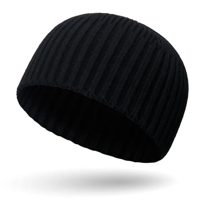 Ribbed Knit Beanie Hat Hip-Hop Style Warm Winter Skull Cap