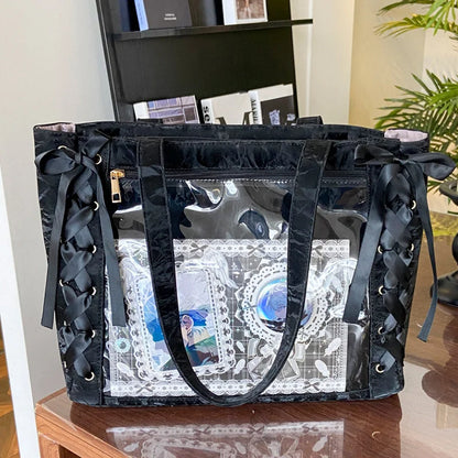 Ita Bag Transparent Window Tote – Y2K Kawaii Crossbody Shoulder Bag