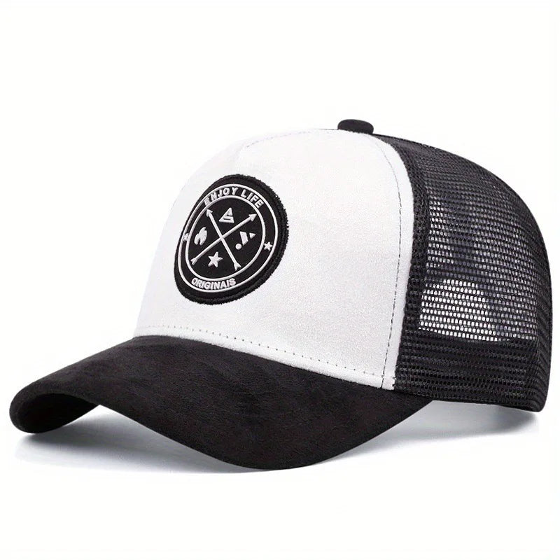 Enjoy Life Patch Trucker Baseball Cap – Unisex