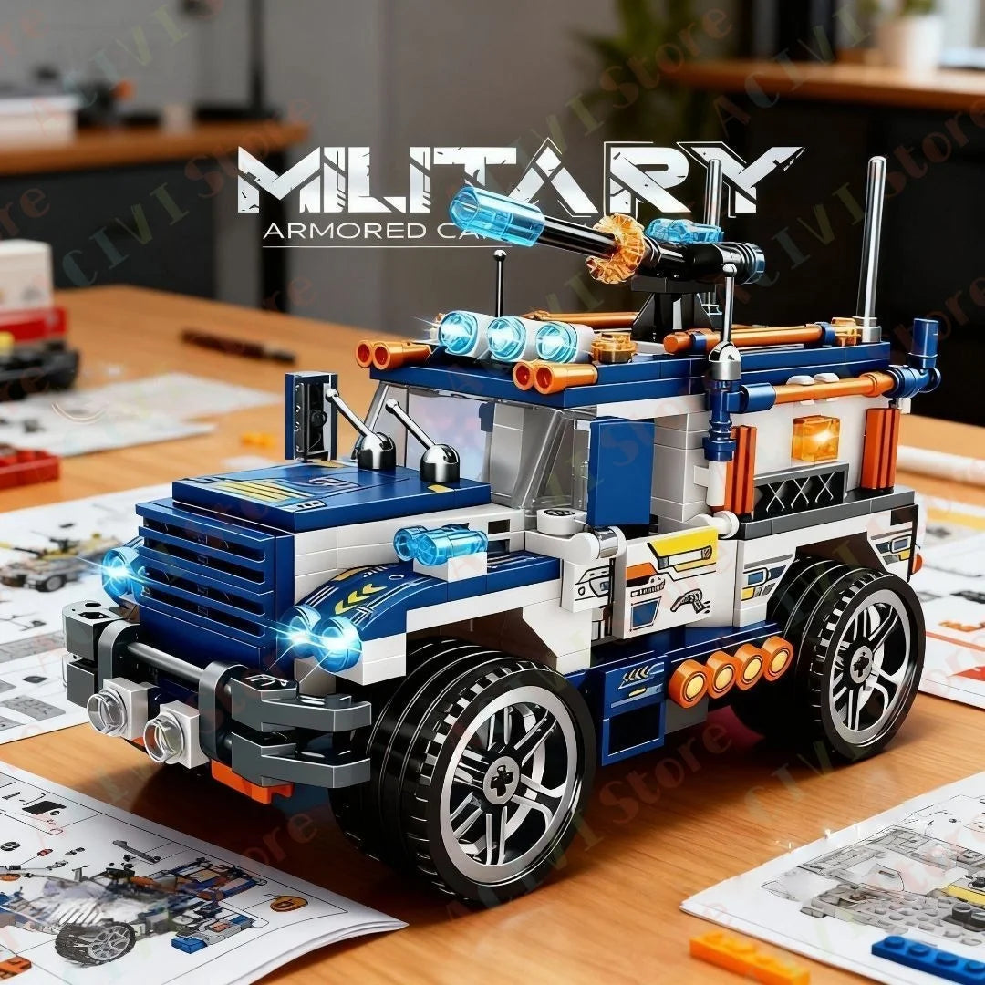 Navy Warship Building Block Model Kit – Compatible with LEGO Construction Sets