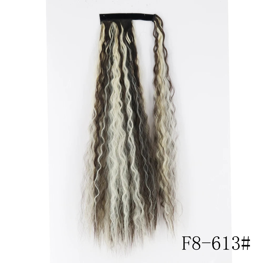 Wrap Around Ponytail Extension – Long Straight Synthetic Clip-In