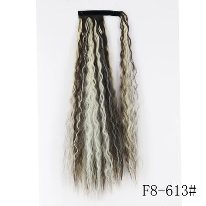 Wrap Around Ponytail Extension – Long Straight Synthetic Clip-In