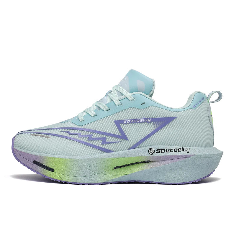 Carbon Plate Running Shoes – Non-Slip Shock-Absorbing Sports Sneakers