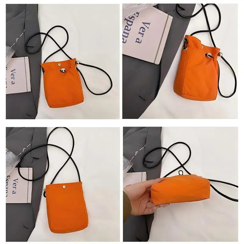 Mini Nylon Crossbody Bag Women's Phone Purse