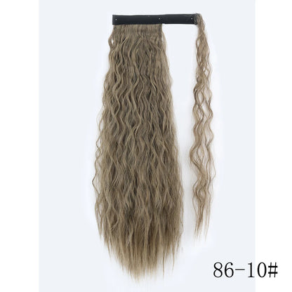 Wrap Around Ponytail Extension – Long Straight Synthetic Clip-In