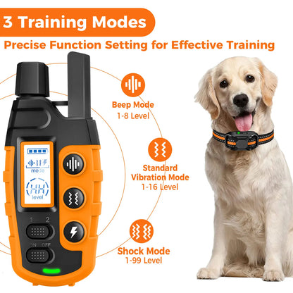 Dog Training Collar with Remote – 3300ft Range, Waterproof, 99 Levels for 5–120 lbs Dogs