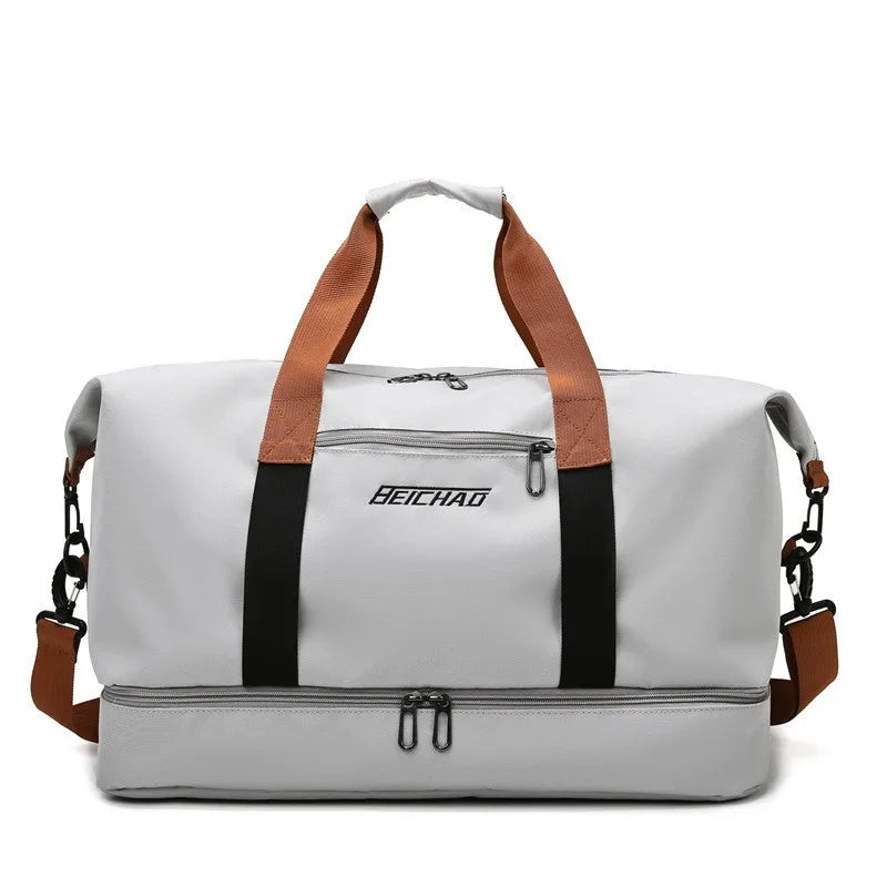 Gym Duffle Bag – Travel & Fitness Weekender with Shoe Compartment