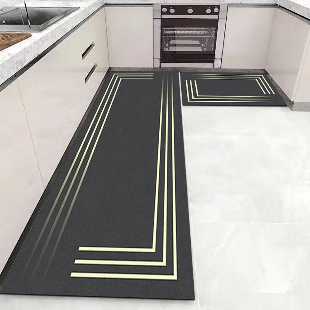 Anti-Slip Kitchen Floor Mat Set – Soft Washable Area Rug for Kitchen, Bedroom & Hallway