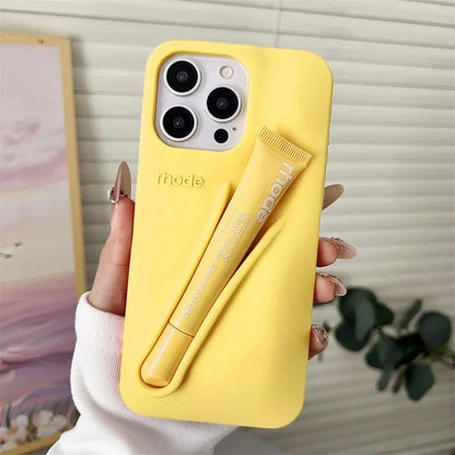 Makeup Brand Lemontini Dopamine Lip Gloss Case Iphone 15 16 17 Promax 12 13 14 Air Pro Max Plus