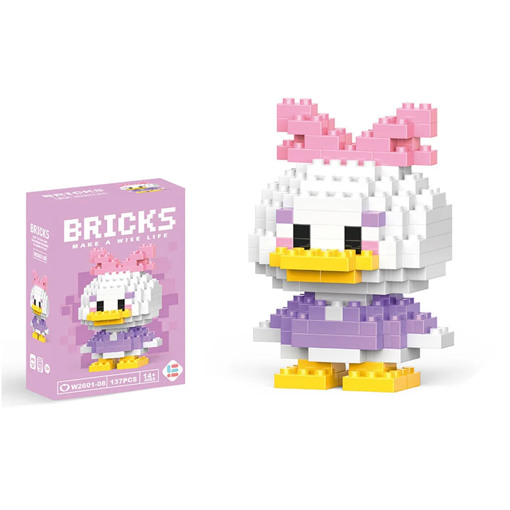 Disney Mini Building Blocks - Cute Character Micro Brick Figure Toy