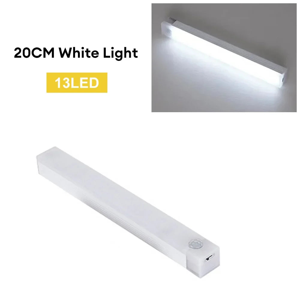 Led Motion Sensor Light Wireless Night Type C Rechargeable Cabinet Wardrobe Lamp Staircase Backlight