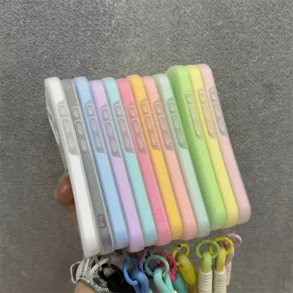 Soft Matte Candy Transparent Phone Case Iphone 17 16 Pro Max 15 14 13 12 11 Xs X 7 8 Plus 16e Hand