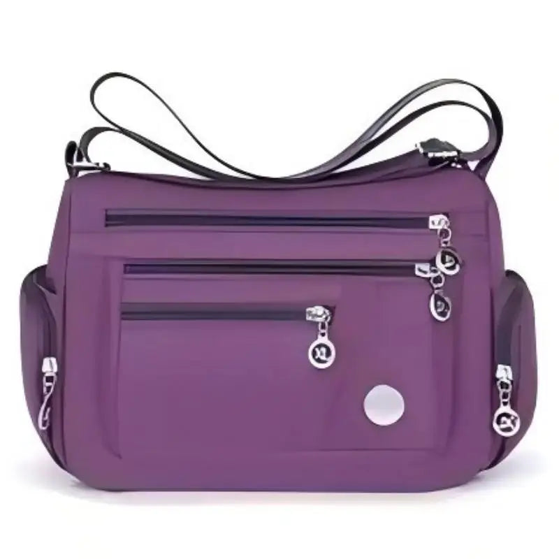 Waterproof Nylon Crossbody Bag for Women – Multi-Pocket Shoulder Handbag