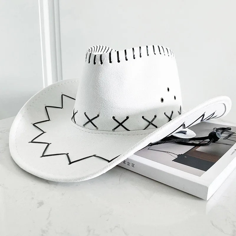 Western Cowboy Hat – Unisex Cowgirl Hat for Women & Men
