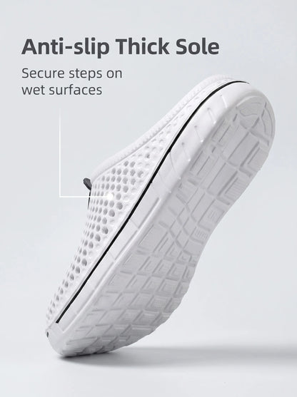 Women S Garden Shoes Lightweight Breathable Slip-Resistant Indoor Outdoor Casual Slippers Half