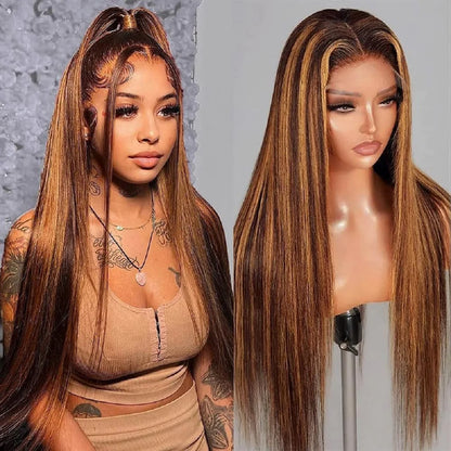 30 Inch 613 Lace Front Wig Human Hair Blonde 13x6 Hd Transparent Wigs 180 Density L Straight Frontal