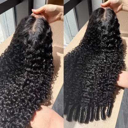 13x6 Lace Frontal Wig 200 Density Burmese Curly Human Hair 13x4 Hd Transparent Pre Plucked Virgin