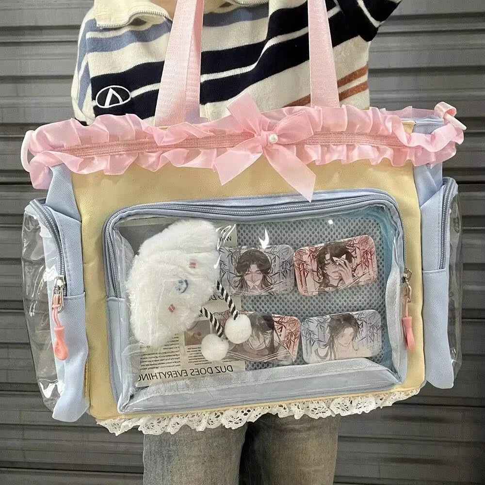 Ita Bag Transparent Window Tote – Y2K Kawaii Crossbody Shoulder Bag