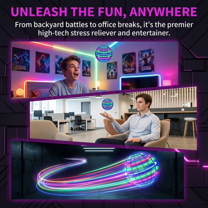 Flying Orb Ball Toy – Hand-Controlled LED Boomerang Spinner