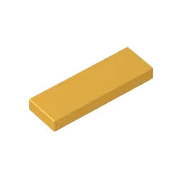 GoBricks 1x3 Tile Building Block – Compatible with LEGO 63864 (GDS-562)
