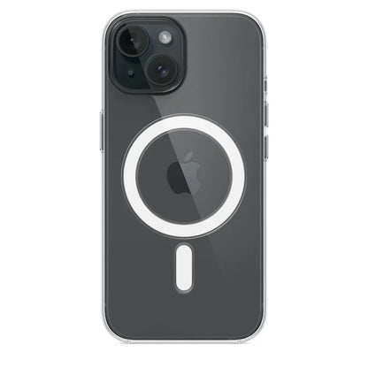 Original Magnetic Clear Case Iphone 17 Air 16 15 14 13 12 11 Pro Max Mini Funda Magsafe Silicone