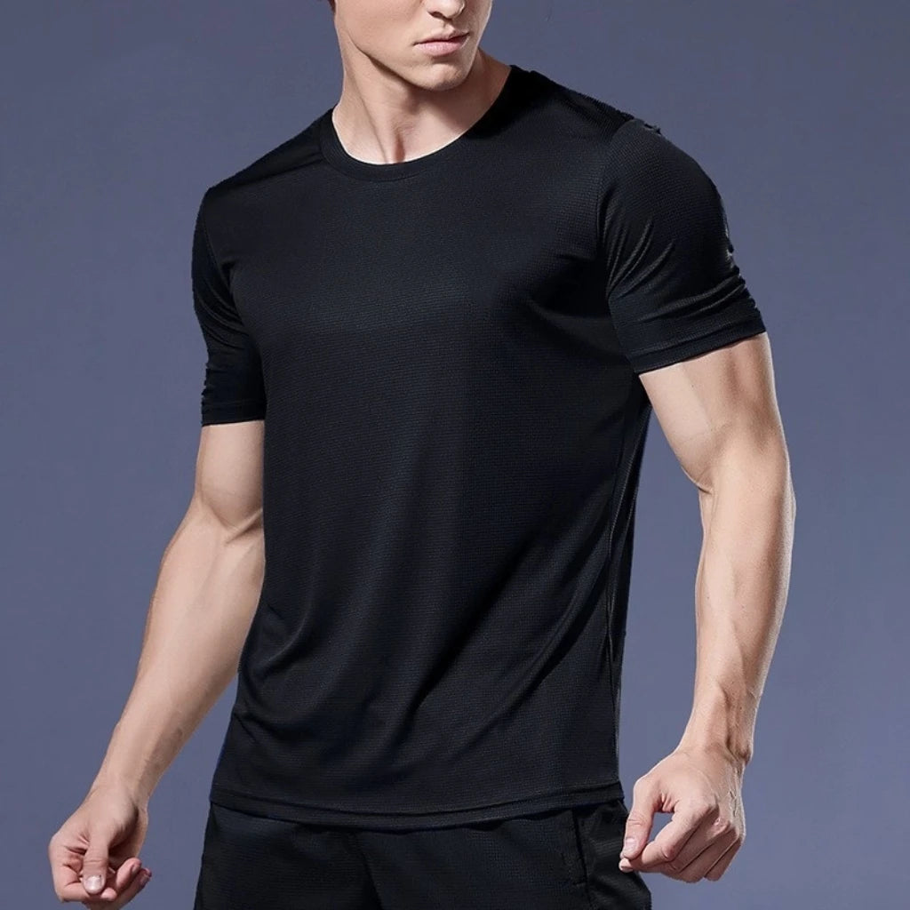 Men's Quick-Dry T-Shirt – Loose Fit Breathable Running & Sports Tee