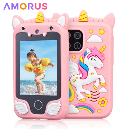 Kids Smart Phone Toy with Touchscreen & Camera – Unicorn Design for Girls