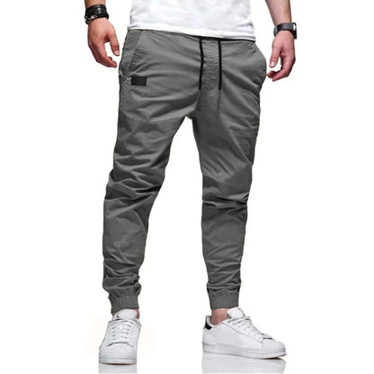 Men's Cargo Jogger Pants – Loose Straight Fit Woven Sweatpants