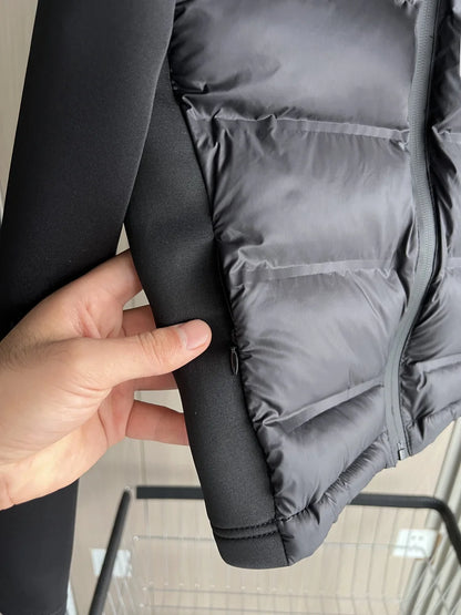 Women's Hooded Down Jacket – Lightweight Warm Zip-Up Sports Coat