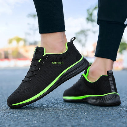 Men's Lightweight Knit Sneakers – Breathable Running & Walking Shoes
