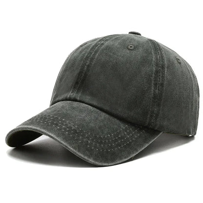 Cotton Baseball Cap – Vintage Washed Snapback Hat Unisex