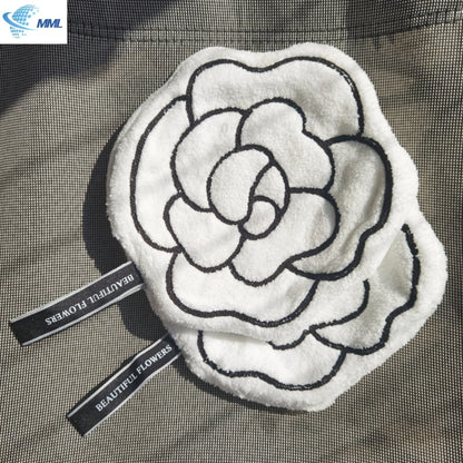 Camellia Flower Hand Towel – Soft, Absorbent & Quick-Drying