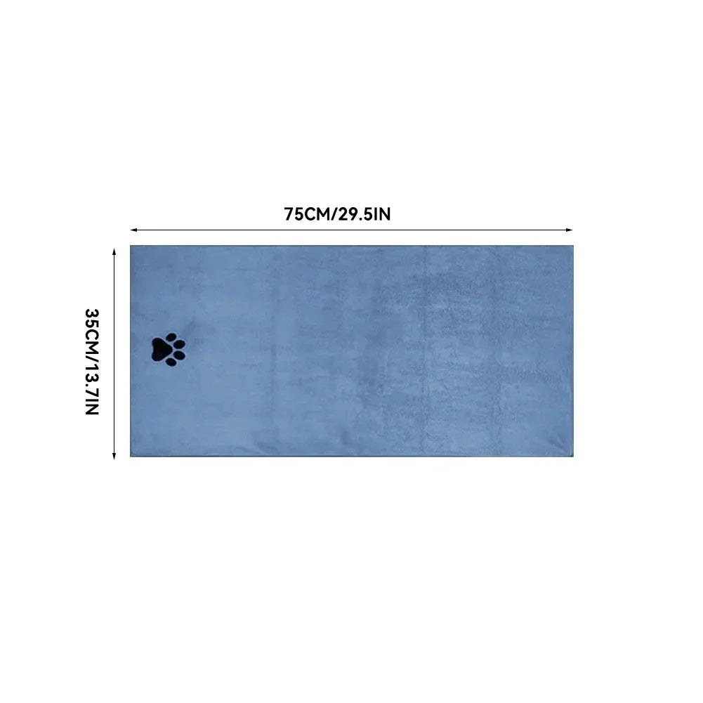 Microfiber Pet Bath Towel – Super Soft & Absorbent for Cats & Dogs