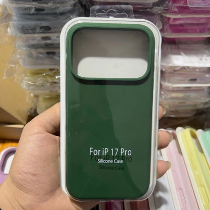 Official Liquid Silicone Skin Feel Case Iphone 17air 14 15 16 17 Pro Max Solid Candy Colour Color