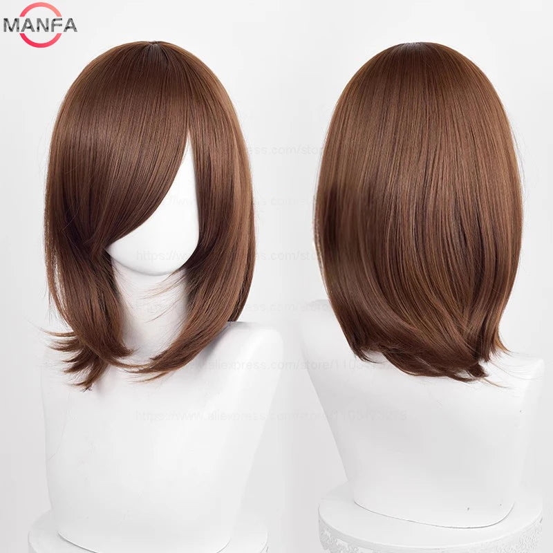 Anime Cosplay Wig - 40cm Medium Straight Wig with Bangs