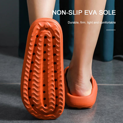 Women Thick Platform Cloud Slippers Indoor Home Eva Soft Sole Pillow Slides Sandals Woman Summer Non