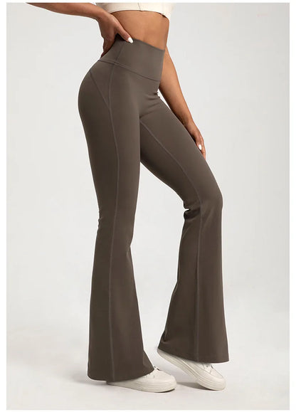 High Waist Flare Pants for Women – Butt Lifting Yoga Bell Bottom Leggings