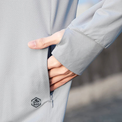 UPF 50+ Sun Protection Hoodie Jacket – Lightweight UV Coat for Men & Women