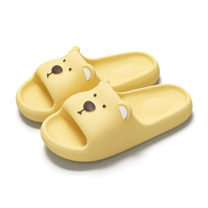 Pillow Rabbit Slippers Women Men House Slides Shower Sandals - Thick