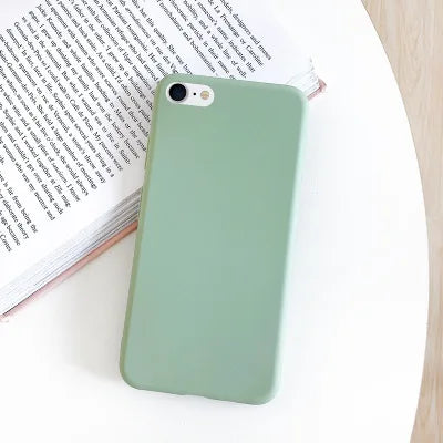 Case Iphone 7 8 Se 2020 2022 Shockproof Tpu Liquid Silicone Protective Phone Back Cover Soft - Soft