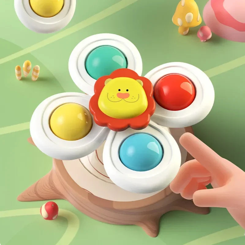 Suction Cup Spinner Toys for Baby Bath (3-Pack)