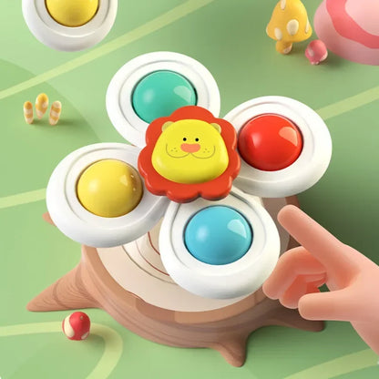 Suction Cup Spinner Toys for Baby Bath (3-Pack)