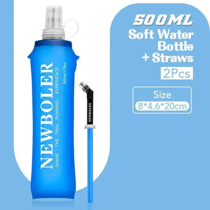 Collapsible Soft Flask Water Bottle for Running – 250ml / 500ml